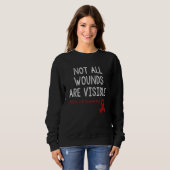 Not All Wounds Are Visible Sickle Cell Awareness Trui (Voorkant volledig)