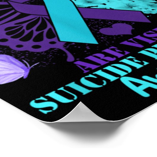 Not All Wounds Are Visible Suicide Awareness  Poster (Hoek)