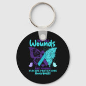 Not All Wounds Are Visible Suicide Awareness  Sleutelhanger (Voorkant)