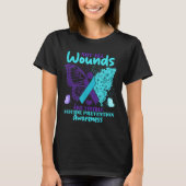 Not All Wounds Are Visible Suicide Awareness  T-shirt (Voorkant)