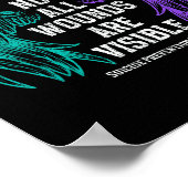 Not All Wounds Are Visible Suicide Prevention Awar Poster (Hoek)