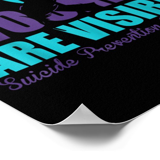 Not All Wounds Are Visible Suicide Prevention Awar Poster (Hoek)