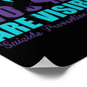Not All Wounds Are Visible Suicide Prevention Awar Poster (Hoek)