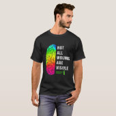 Not All Wounds Are Visible Tal Health Awareness T-shirt (Voorkant volledig)