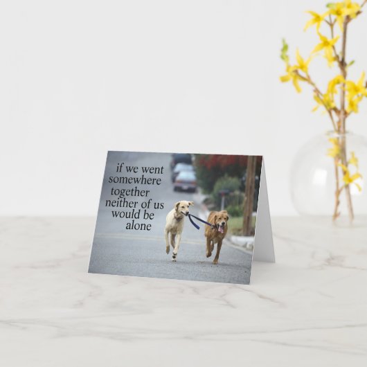 not alone kaart (Gele Bloem)