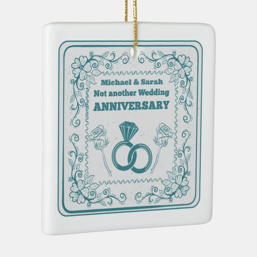 Not another wedding anniversary keramisch ornament (Rechts)