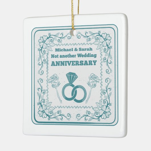 Not another wedding anniversary keramisch ornament (Links)
