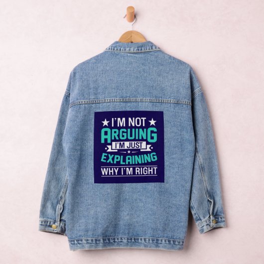 Not Arguing Just Right-64692 Denim Jacket (Hangar)