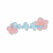 Not at home Vinyl Sticker (Voorkant)