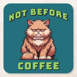 Not Before Coffee Kartonnen Onderzetters