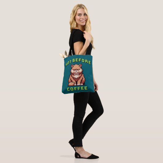 Not Before Coffee Tote Bag (Op model)