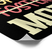 Not Biological Adoptive Foster Just Mom Mother's D Poster (Hoek)