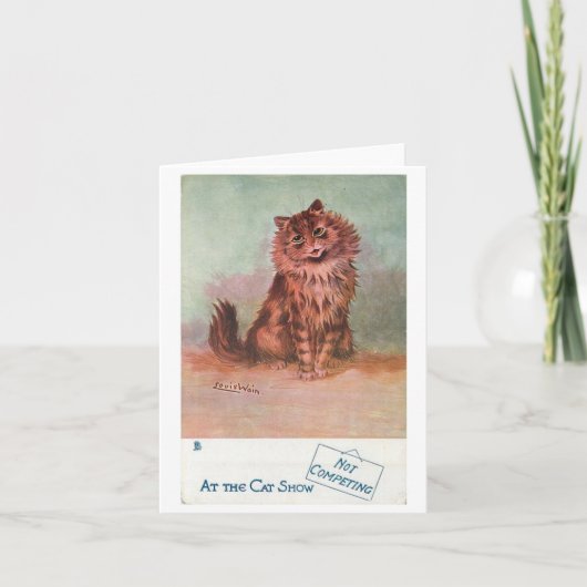 Not Competing @ The Cat Show beroemd gemaakt door  Kaart (Voorkant)