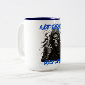 Not Dead Just Dead Tweekleurige Koffiemok (Voorkant links)