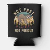 Not Fast Not Furious Funny Sloth Sleeping Blikjeskoeler (Voorkant)