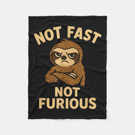 Not Fast Not Furious, Funny Sltoh  Fleece Deken (Voorkant)