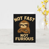 Not Fast Not Furious, Funny Sltoh Kaart (Gele Bloem)