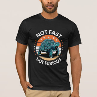 Not Fast, Not Furious Retro Tortoise T-shirt