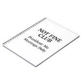 Not Fine Club – Spiral Notitieboek / Tijdschrift (Linkerzijde)