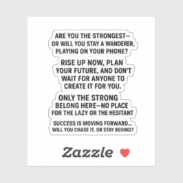 Not For The Weak — Only The Strong Take It 💀 Sticker