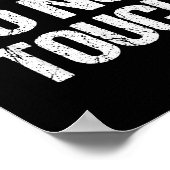 Not Friendly Do Not Touch Funny Sarcasm Quote Poster (Hoek)