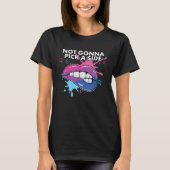 Not Gonna Pick a Side Bisexual Pride Bisexuality L T-shirt (Voorkant)