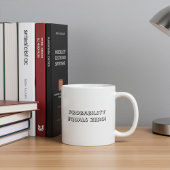 Not Happening - Funny Typography Coffee Mug Koffiemok