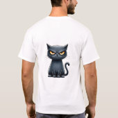 Not Impressed Funny Grumpy Cat T-Shirt (Achterkant)