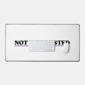 Not Interested Large Retro Typographic  Bureaumat (Keyboard & Muis)