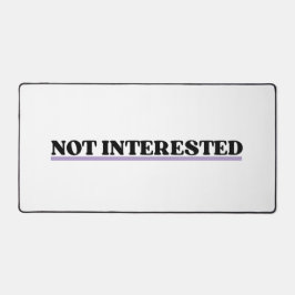 Not Interested Large Retro Typographic  Bureaumat