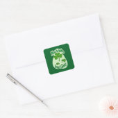 Not Irish Just Lucky St Patrick’s Day -Autocolante Vierkante Sticker (Envelop)