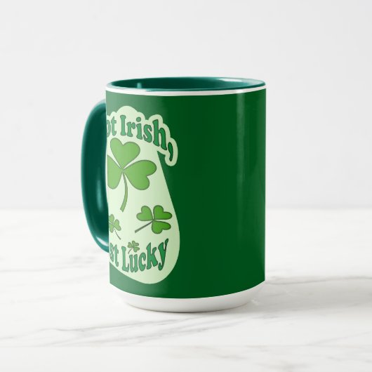Not Irish Just Lucky St Patrick’s Day - caneca Mok (Voorkant links)