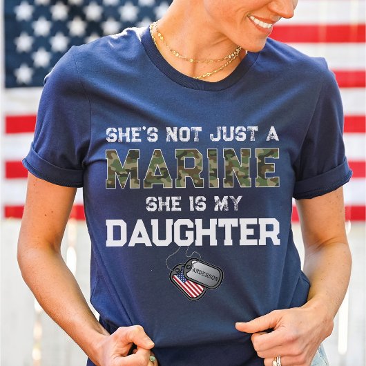 Not Just A Marine My Daughter Military Custom Name T-shirt