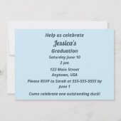 Not Just Another Duck in the Pond Graduation Kaart (Achterkant)