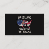 Not Just Today But Every Single Day Thank You Vete Visitekaartje (Achterkant)