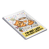 Not Lazy - Energy Saving Cat Notebook Notitieboek (Rechterzijde)