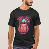 Not Lazy Just Chillin Smoking Skeleton Graffiti  S T-shirt (Voorkant)