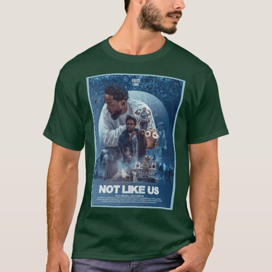 Not Like Us Kendrick Lamar poster T-shirt (Voorkant)