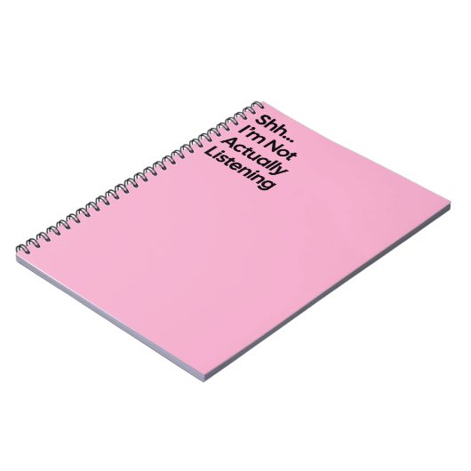 Not Listening Funny Notebook Notitieboek (Linkerzijde)