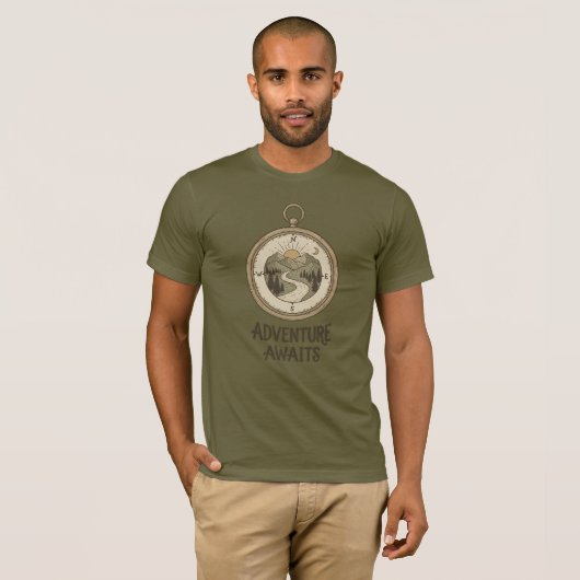 Not Lost Exploring Alternate Routes Adventure T-shirt (Voorkant volledig)
