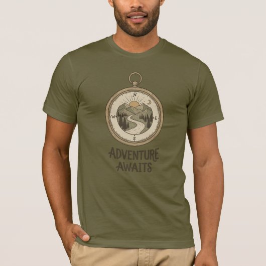 Not Lost Exploring Alternate Routes Adventure T-shirt (Voorkant)