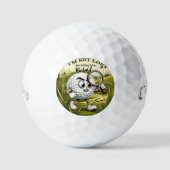 Not Lost I'm Hiding Golf Ball - Funny Personalized Golfballen (Voorkant)