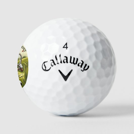 Not Lost I'm Hiding Golf Ball - Funny Personalized Golfballen (Logo)