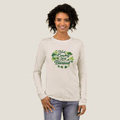 Not Lucky Just Blessed Shamrock St. Patrick's Day Tri-Blend Shirt (Voorkant)