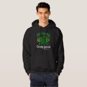 Not Lucky Simply Blessed Christian Shamrock St Pat Hoodie (Voorkant volledig)