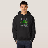 Not Lucky Simply Blessed Christian Shamrock St Pat Hoodie (Voorkant volledig)