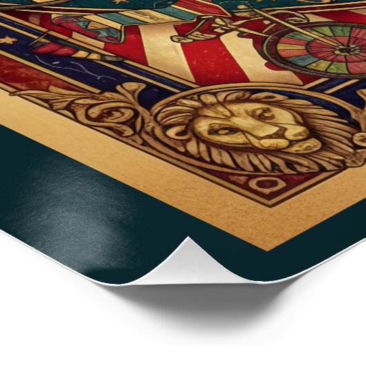 Not My Circus! Ringmaster Red and Gold Perfect Poster (Hoek)