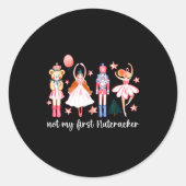 Not My First Nutcracker Ballet Sugar Fairy Plum Fu Ronde Sticker (Voorkant)