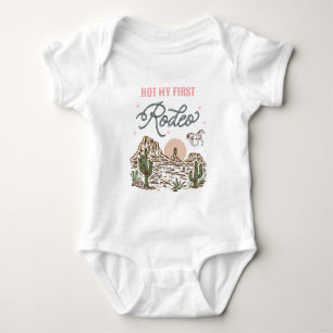 Not My First Rodeo Western Cowgirl Bodyuit Romper