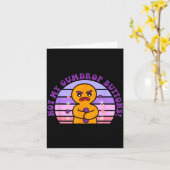 Not My Gumdrop Buttons Funny Design  Kaart (Gele Bloem)